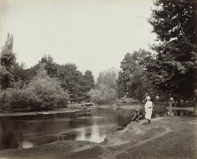 Canal Dhul debajo de Chunar Bagh, Cachemira de Samuel Bourne